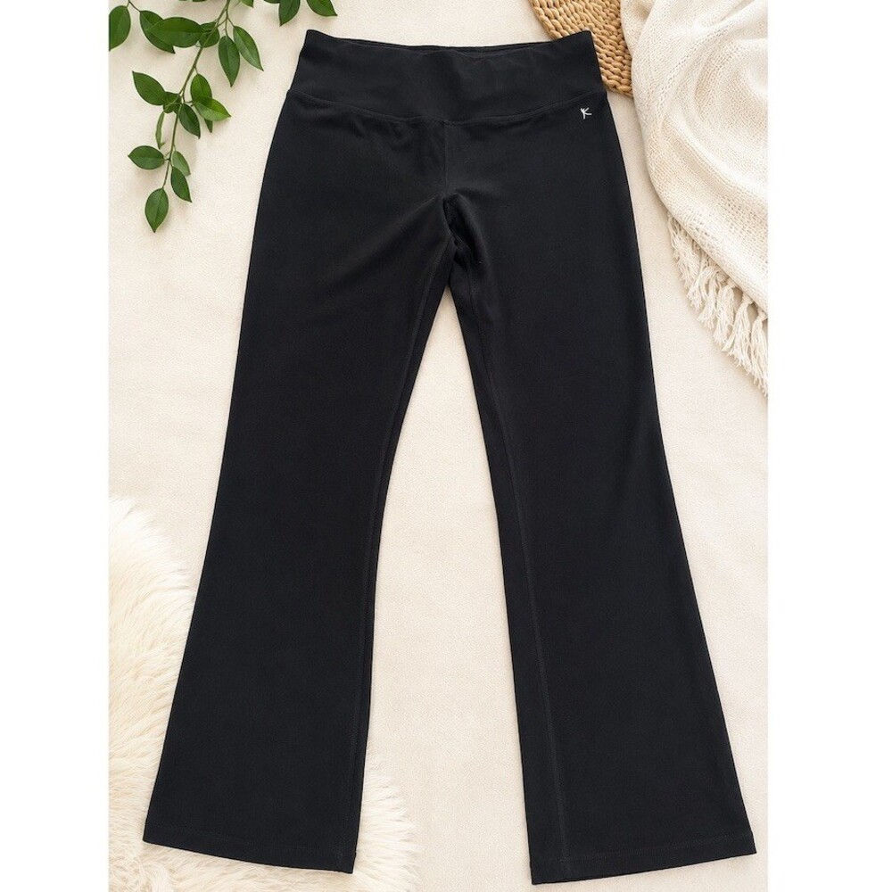Danskin Now Yoga Pants Womens M  Black Bootcut Stretch Athleisure